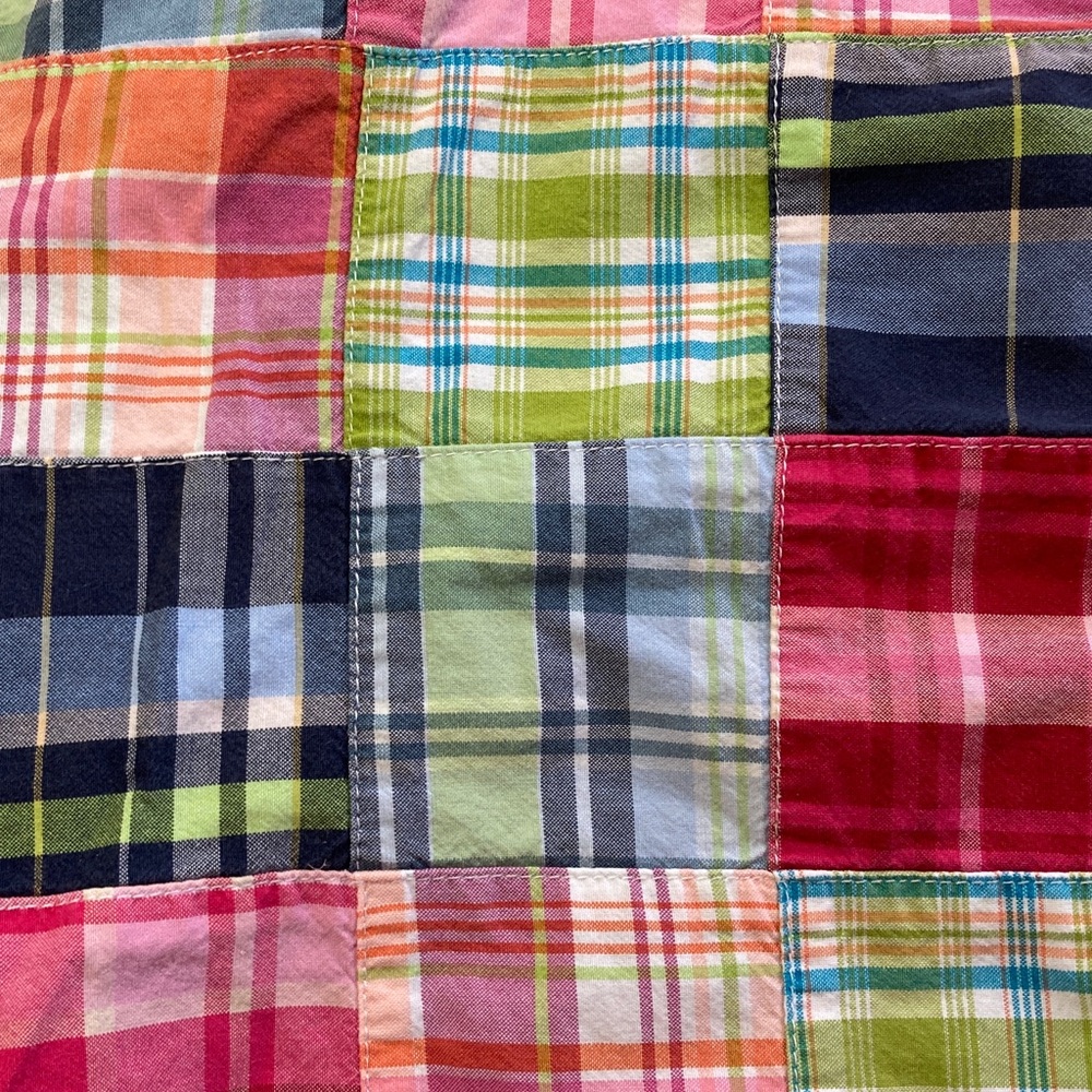 L.L. Bean Madras Patchwork Plaid Shorts - Picture 8 of 8